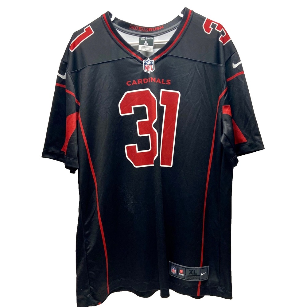 David Johnson 31 Arizona Cardinals NFL Jersey Men's XL Black Nike Color Rush GUC